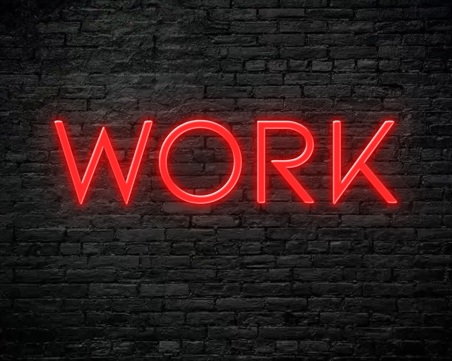 Work Neon Sign