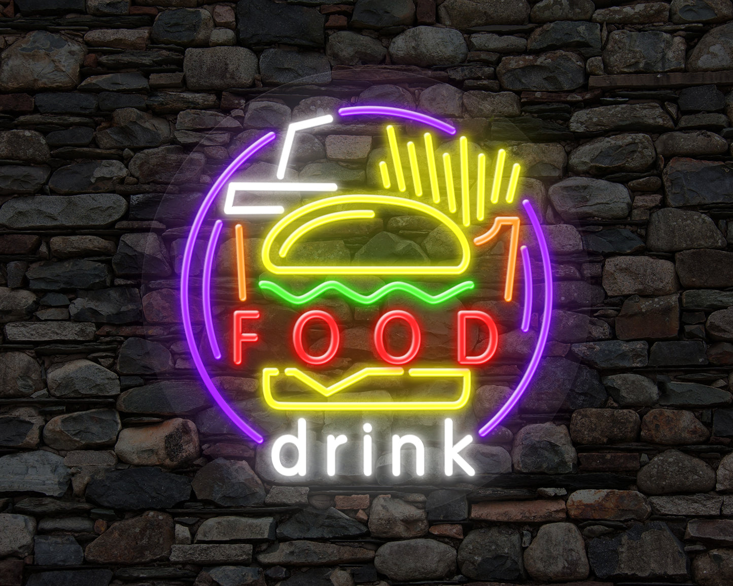 Food Drink Neon Sign