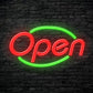 Open Two Colour Neon Sign