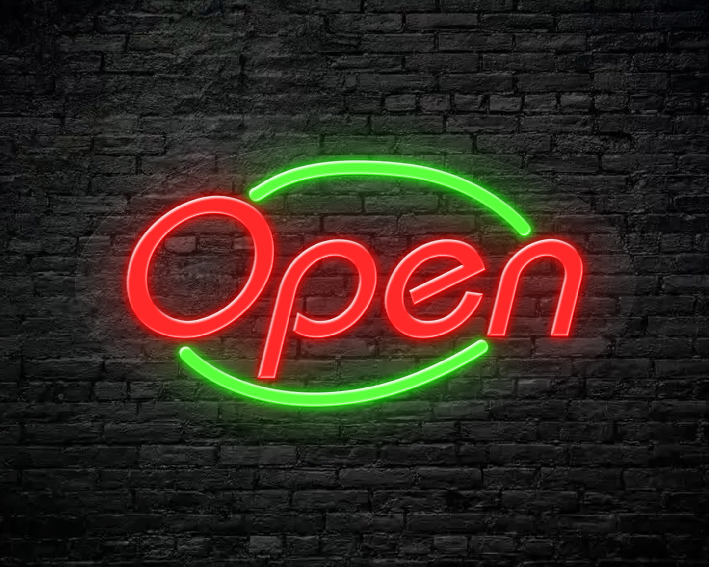 Open Two Colour Neon Sign