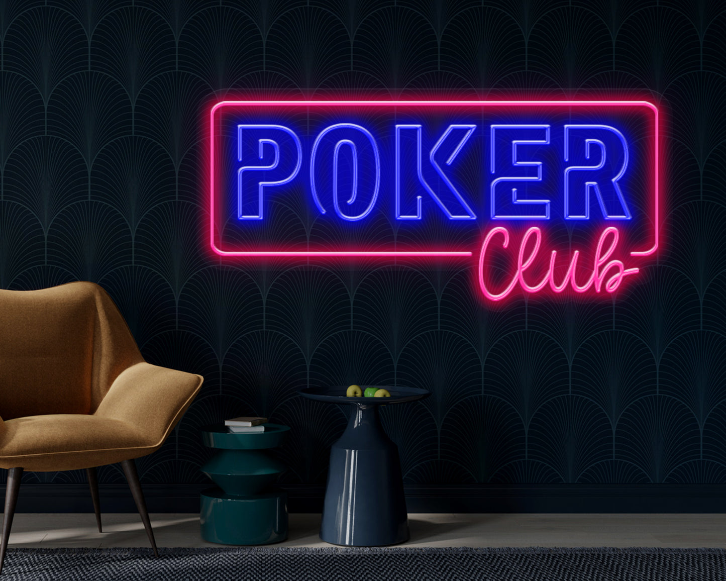 Poker Club Neon Sign