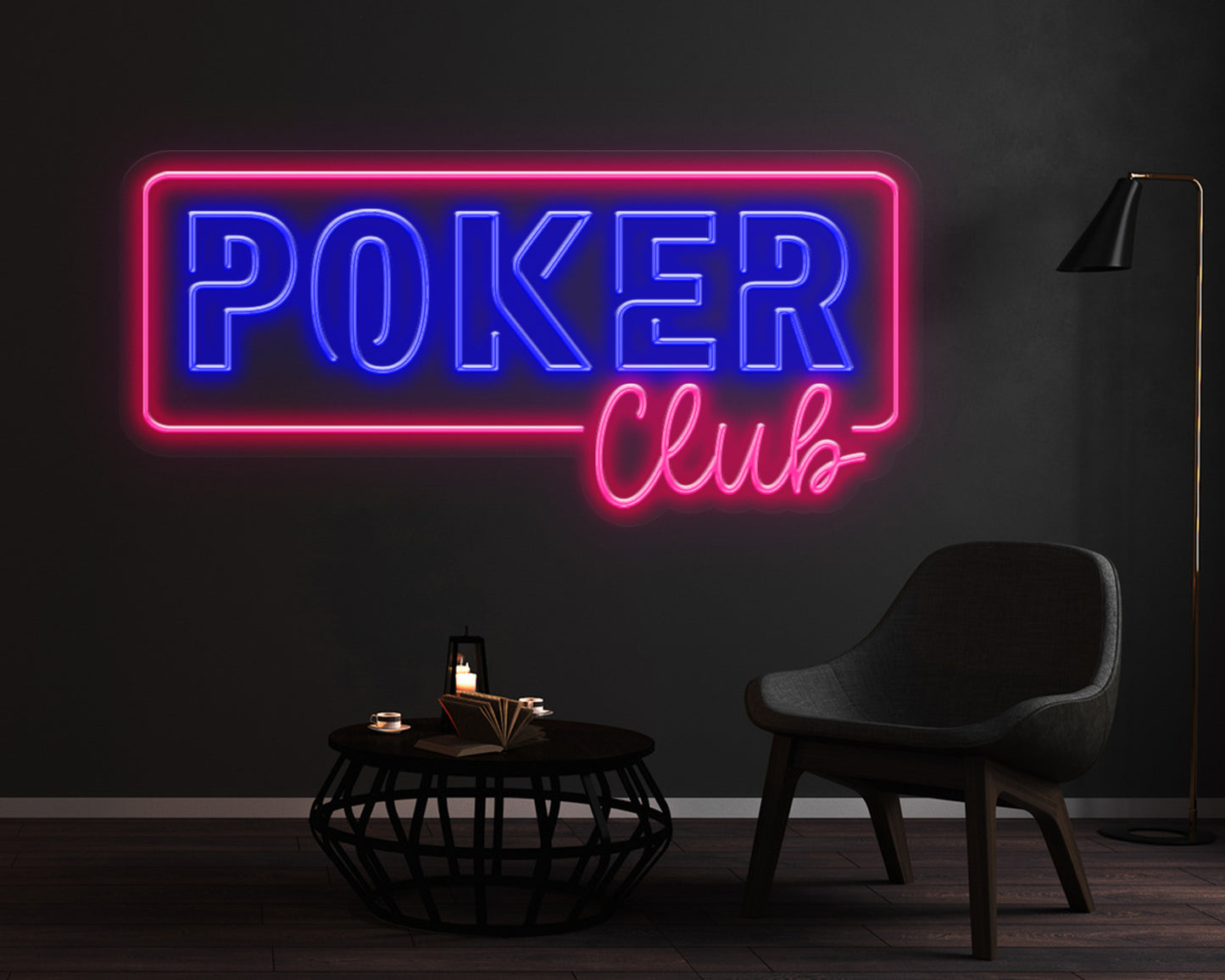 Poker Club Neon Sign