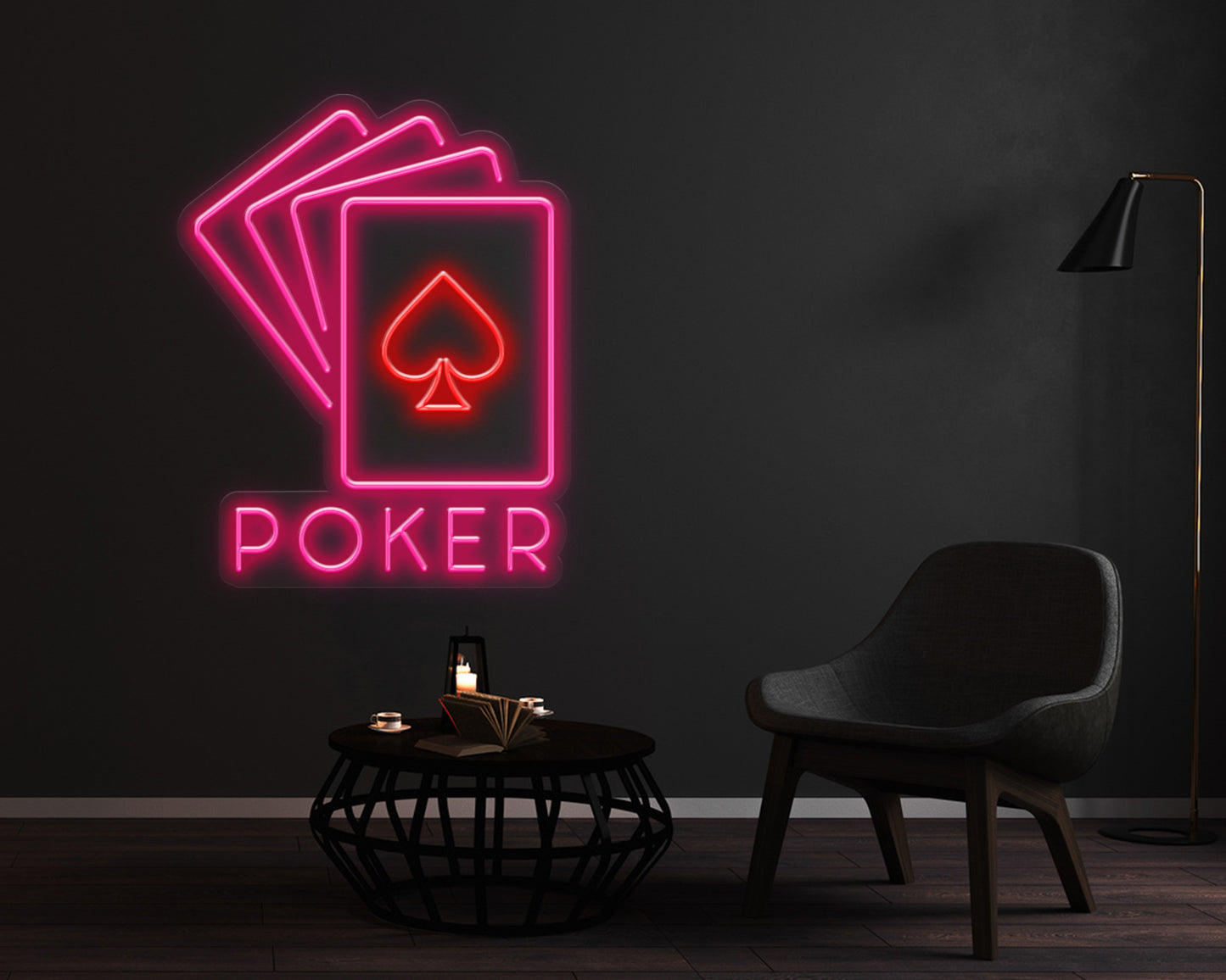 Poker Neon Sign