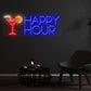 Happy Hour Neon Sign