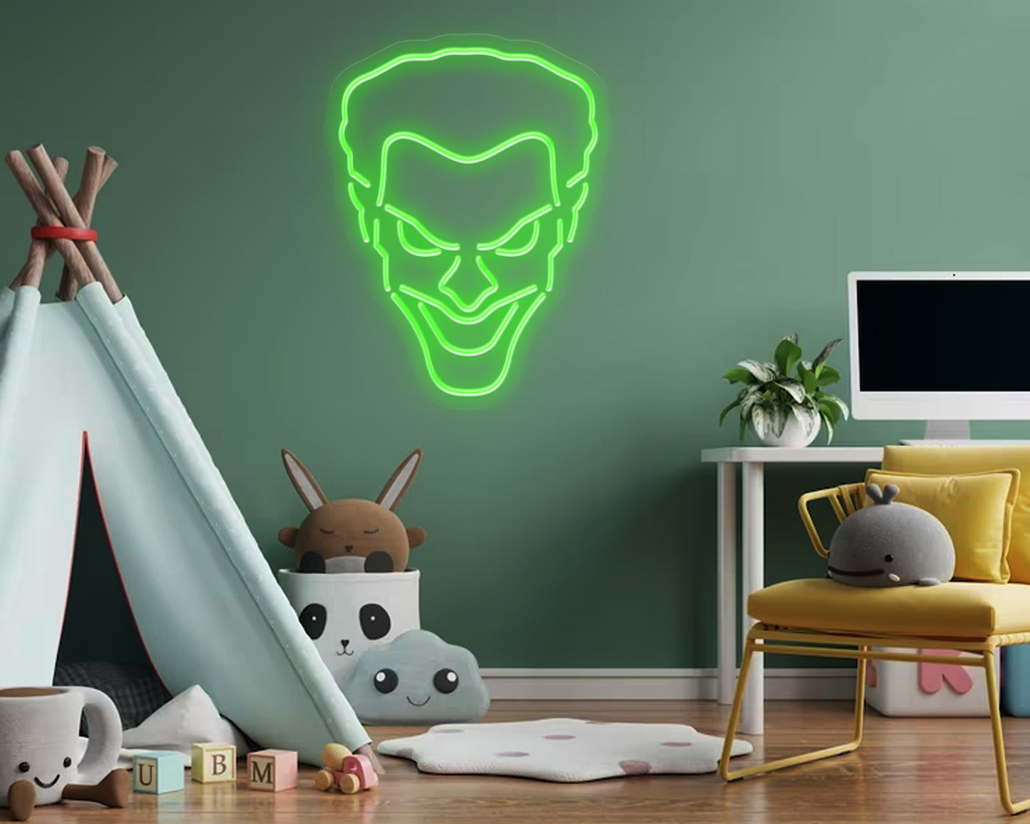 Joker Green Neon Sign