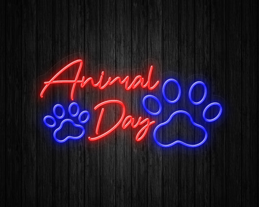 Animal Day Neon Sign