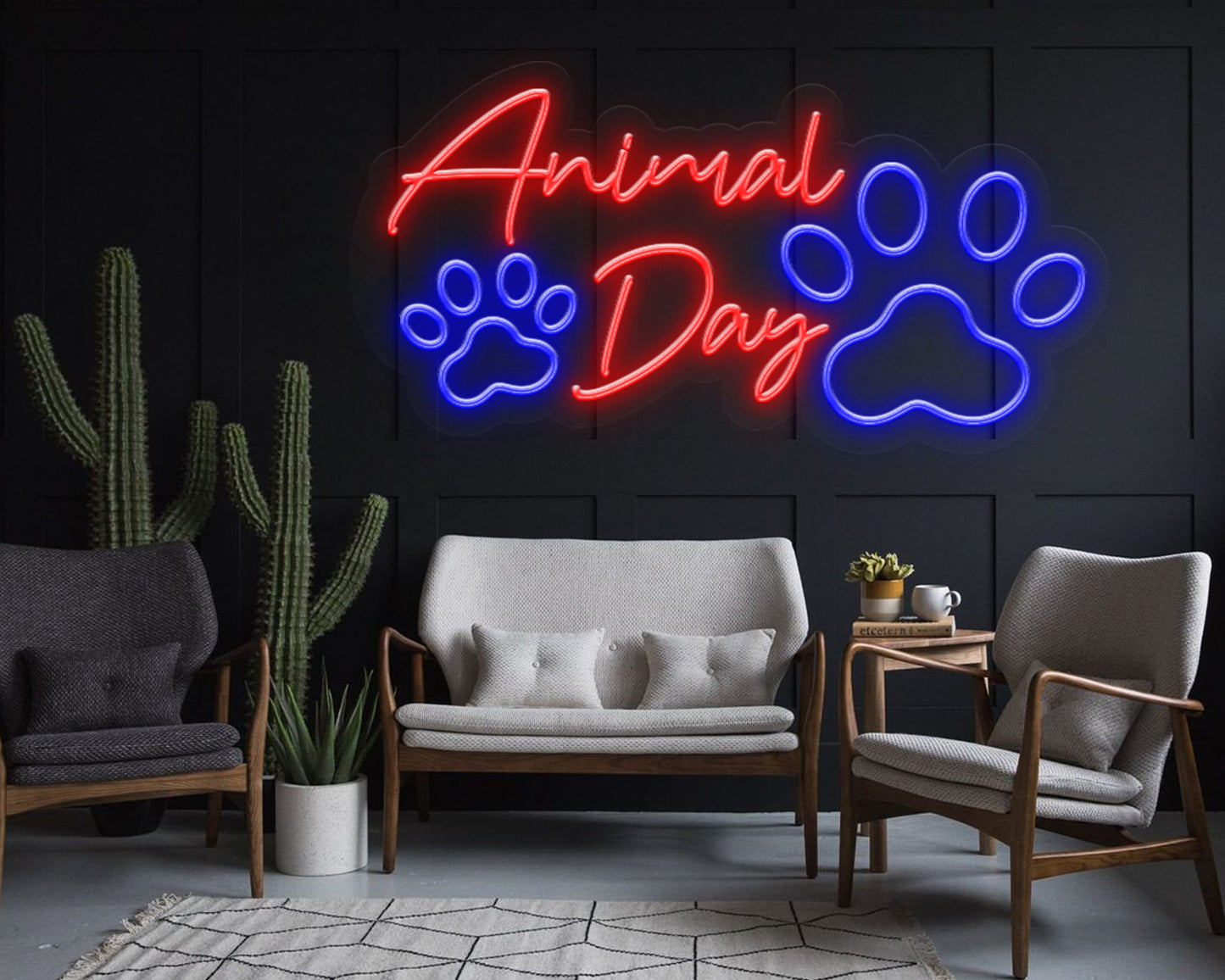 Animal Day Neon Sign