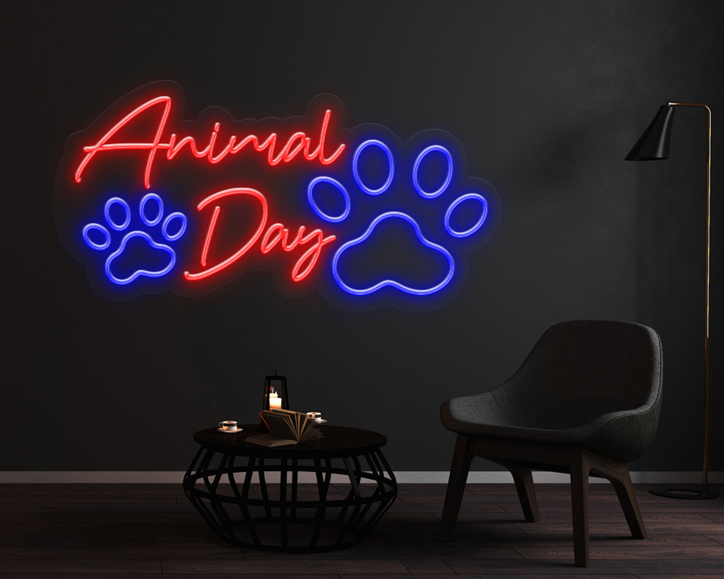 Animal Day Neon Sign