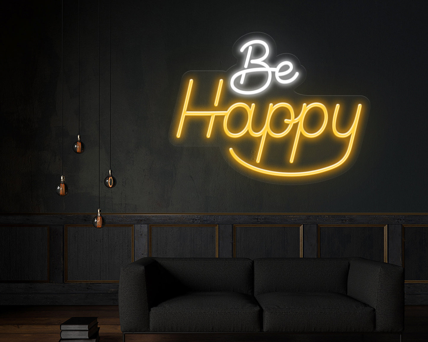 Be Happy Neon Sign