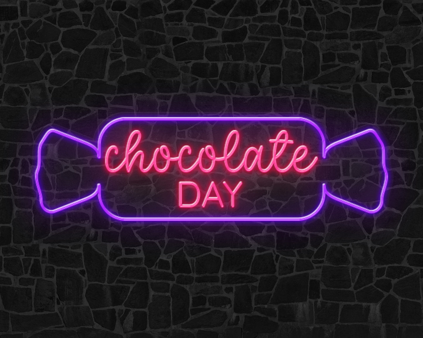 Chocolate Day Neon Sign