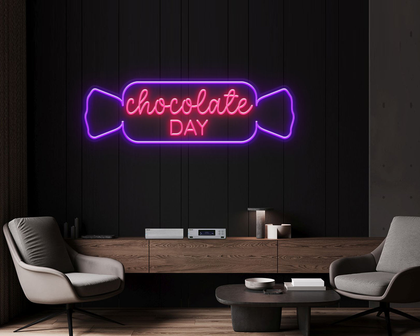 Chocolate Day Neon Sign