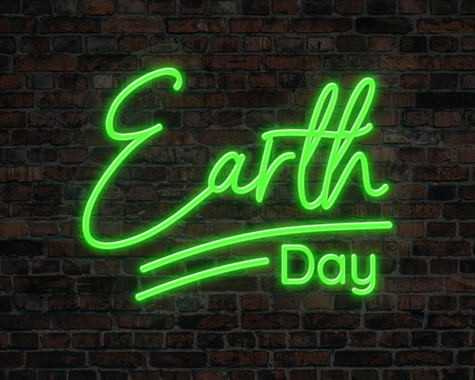 Earth Day Neon Sign