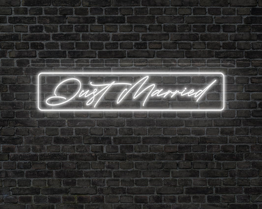 Just Married Neon Sign