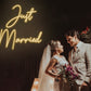 Just Married Neon Sign