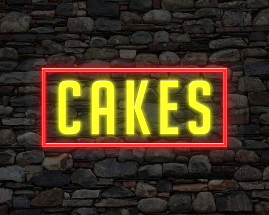 Cakes Neon Sign