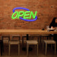 Open Colour Neon Sign