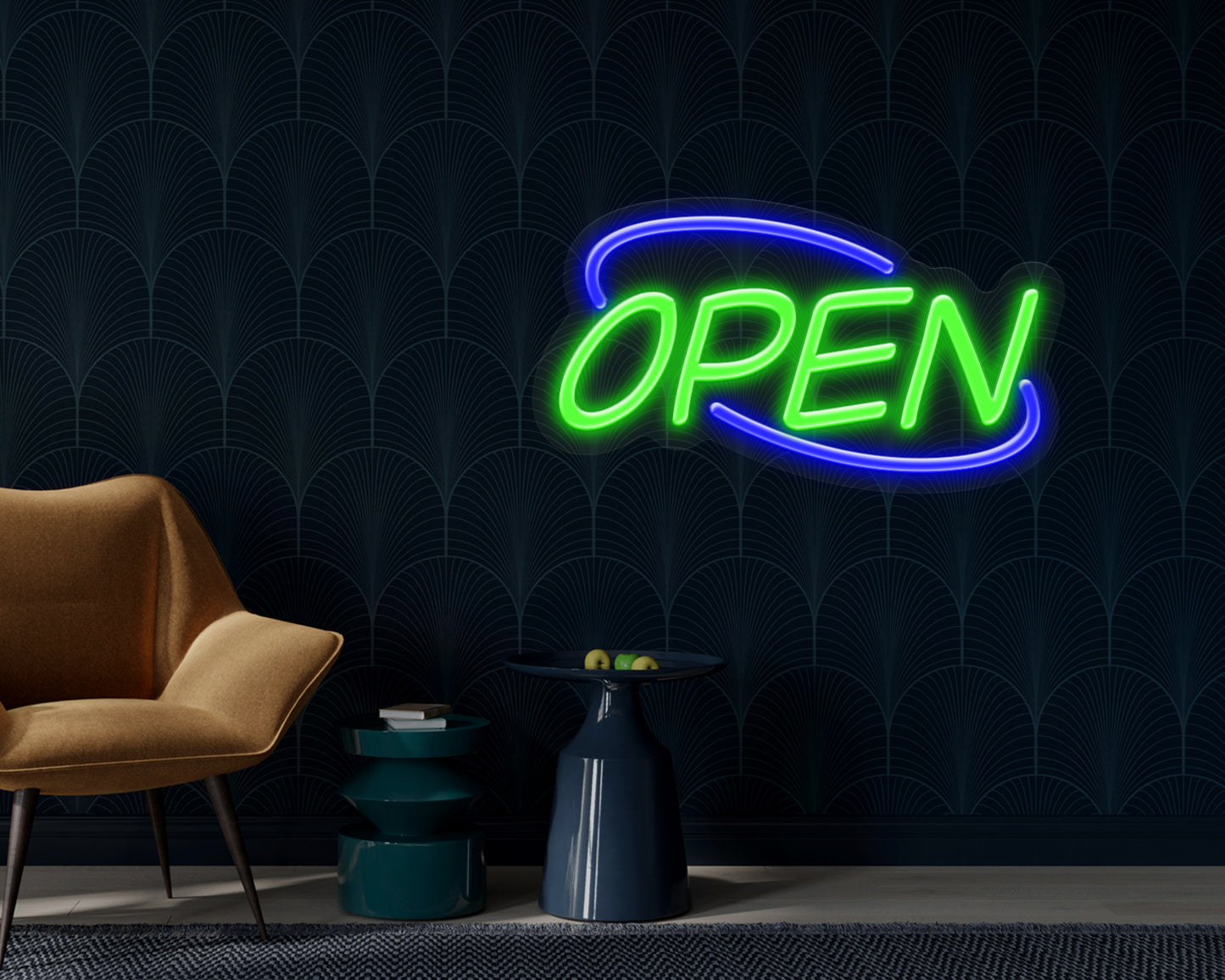 Open Colour Neon Sign