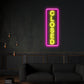 Closed Vertical Neon Sign