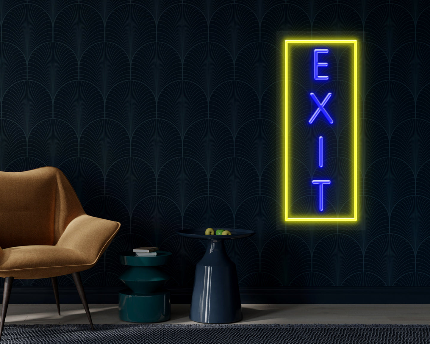 Exit Vertical Neon Sign