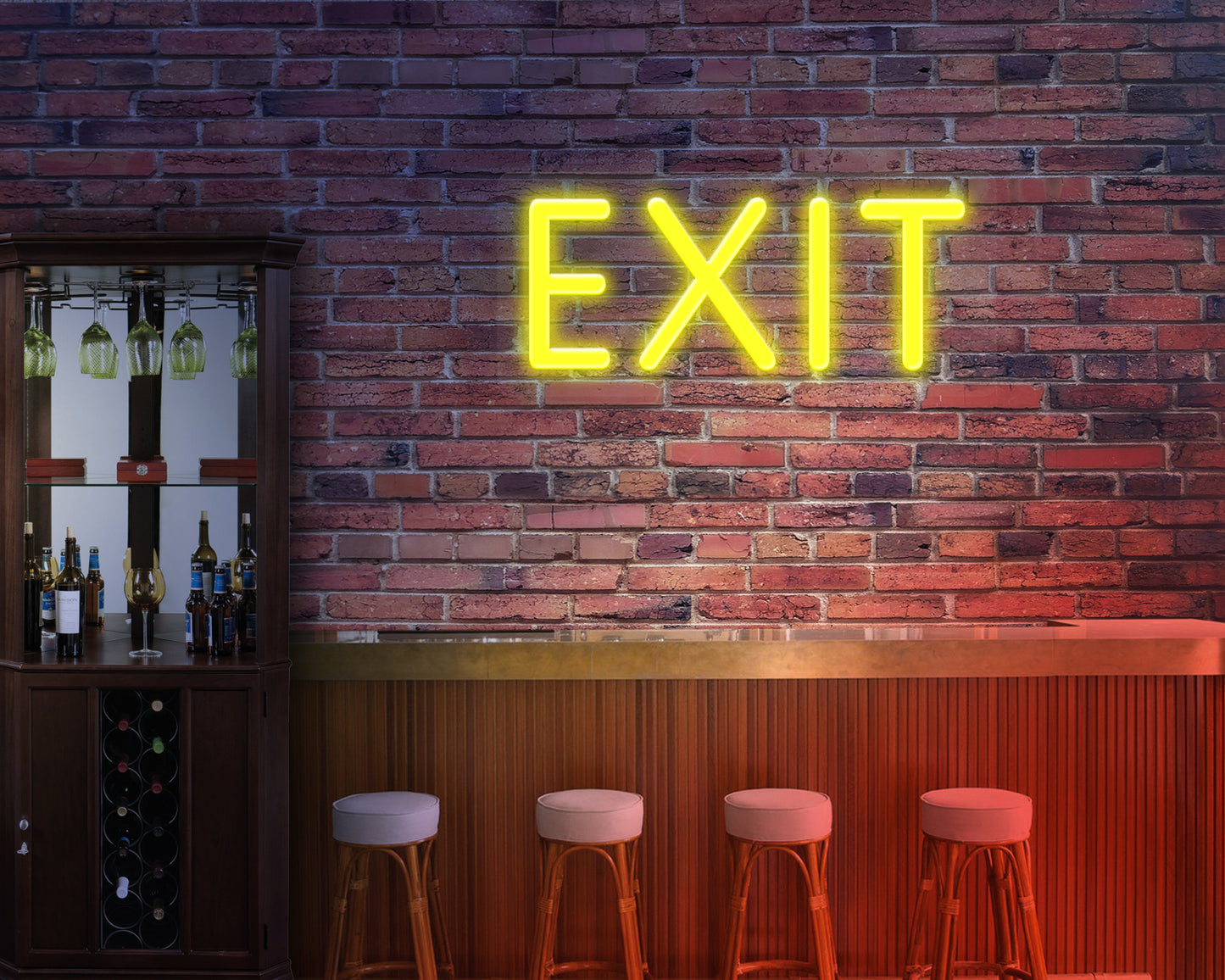 Exit Neon Sign