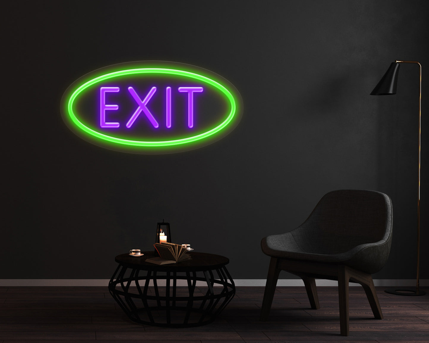 Exit Neon Sign