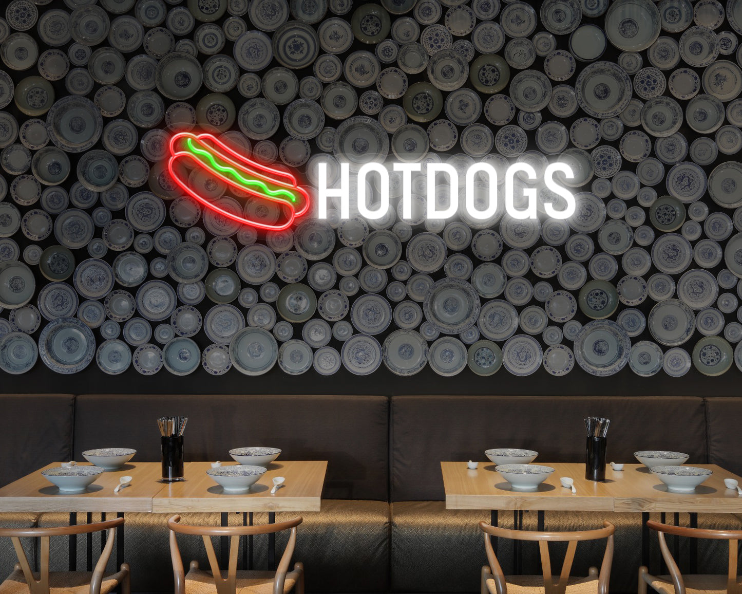 Hotdogs Neon Sign