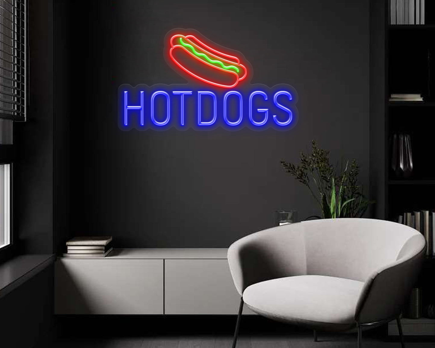 Hotdogs Neon Sign