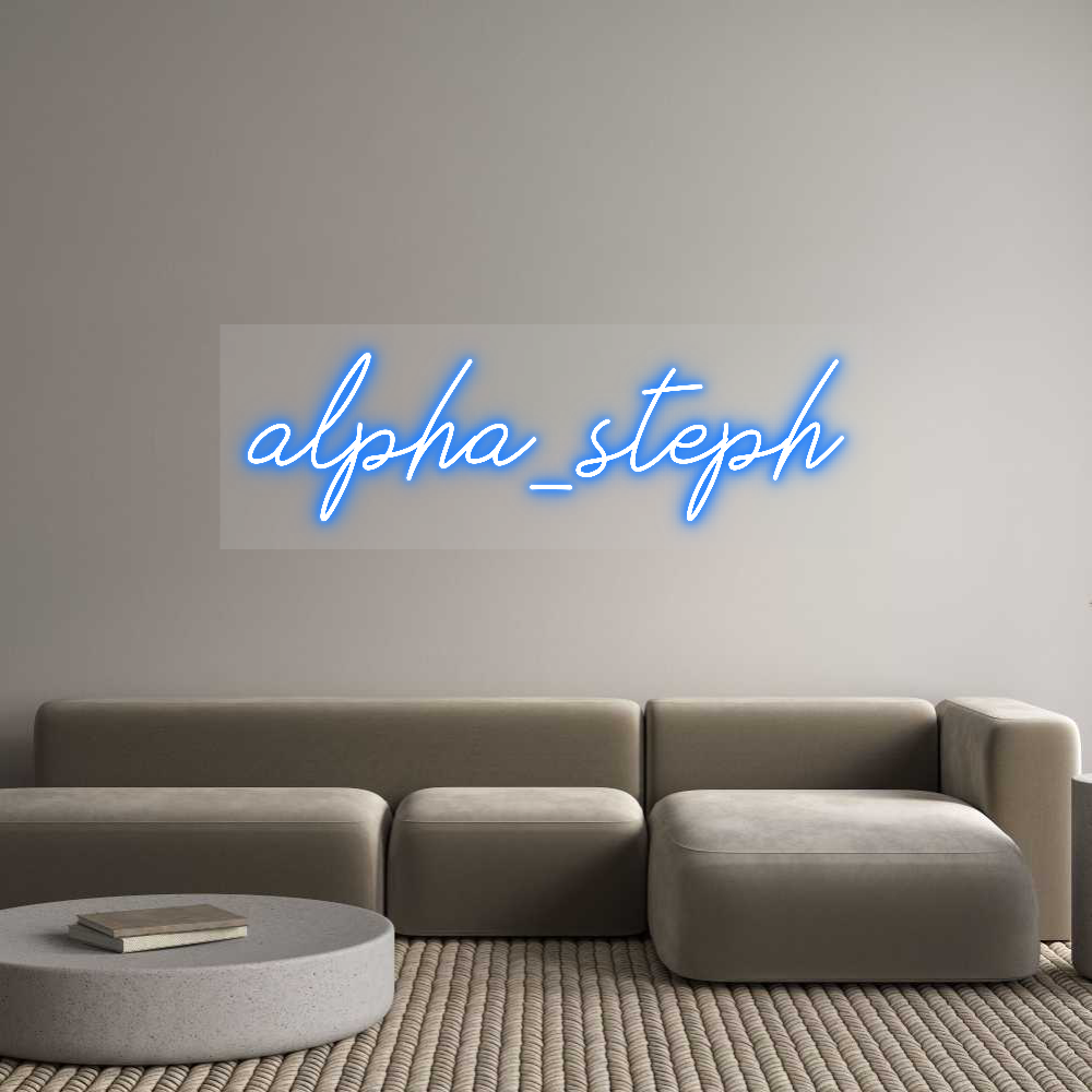 Custom Name Neon Sign alpha_steph