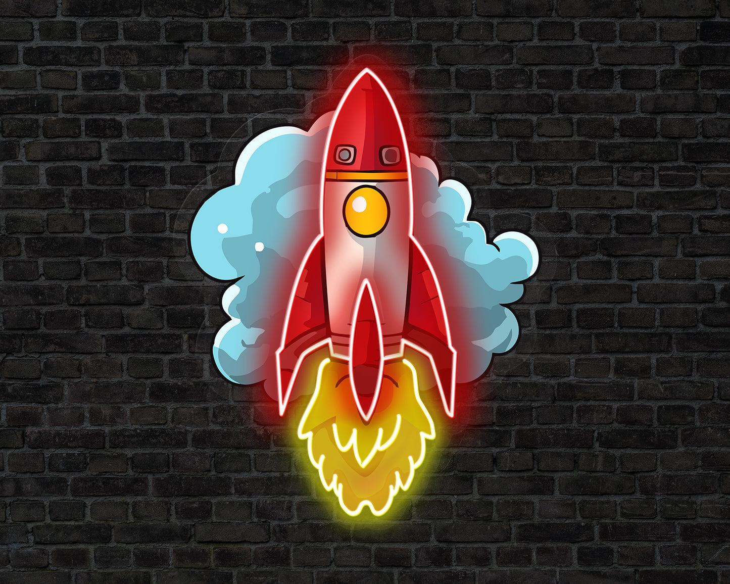 Rocket Neon Sign