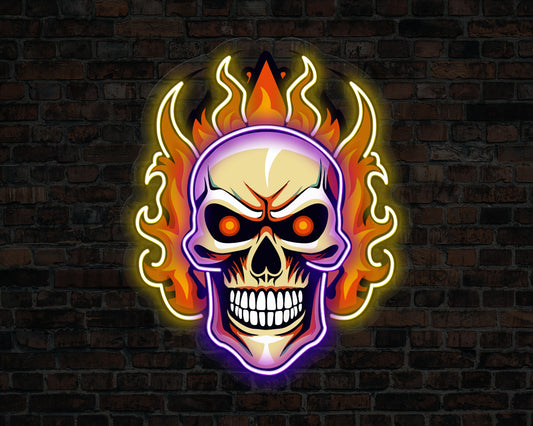 Flaming Skull