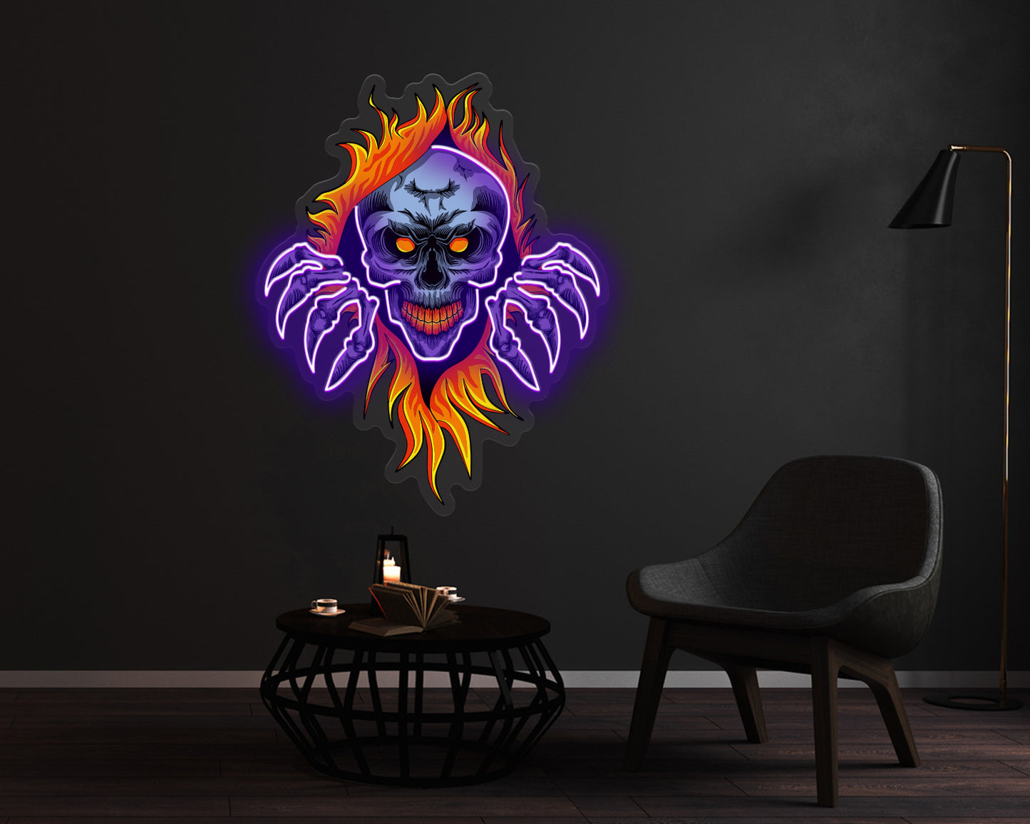 Fire Skull Neon