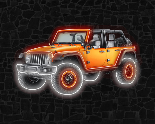 Jeep Car Neon