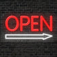 Open Arrow Neon Sign