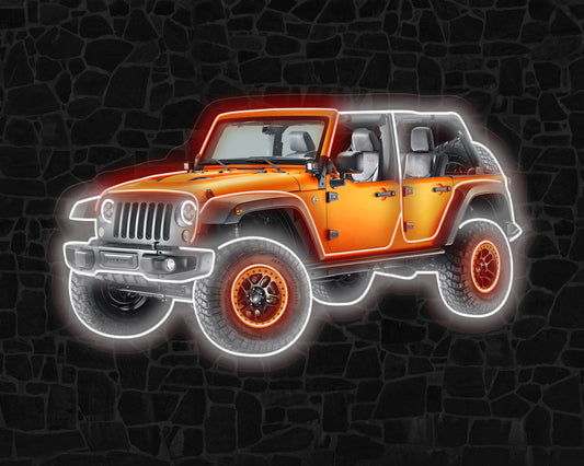 Jeep Car Neon Sign