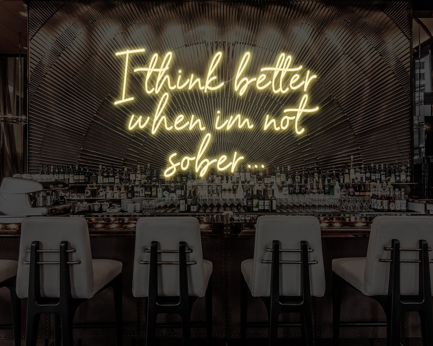 I think better when im not sober Neon Sign