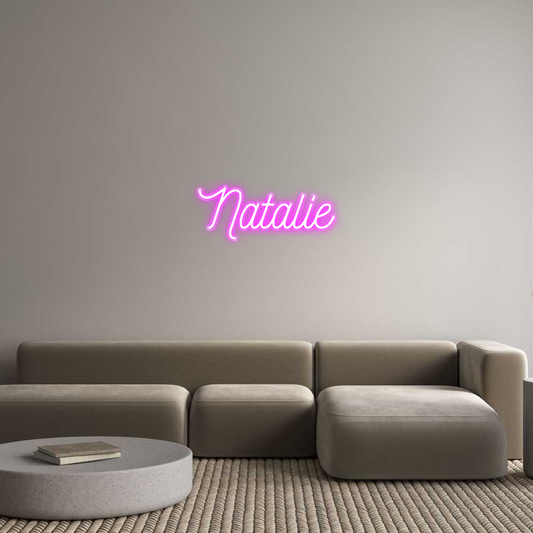 Custom Name Neon Sign Natalie