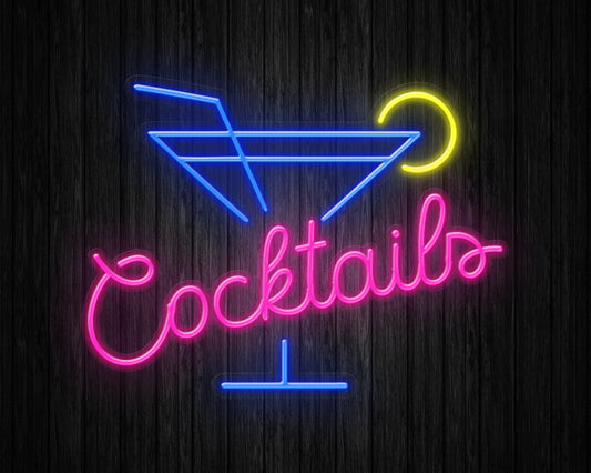 Cocktails Neon Sign