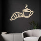 Croissant & Coffee Neon Sign