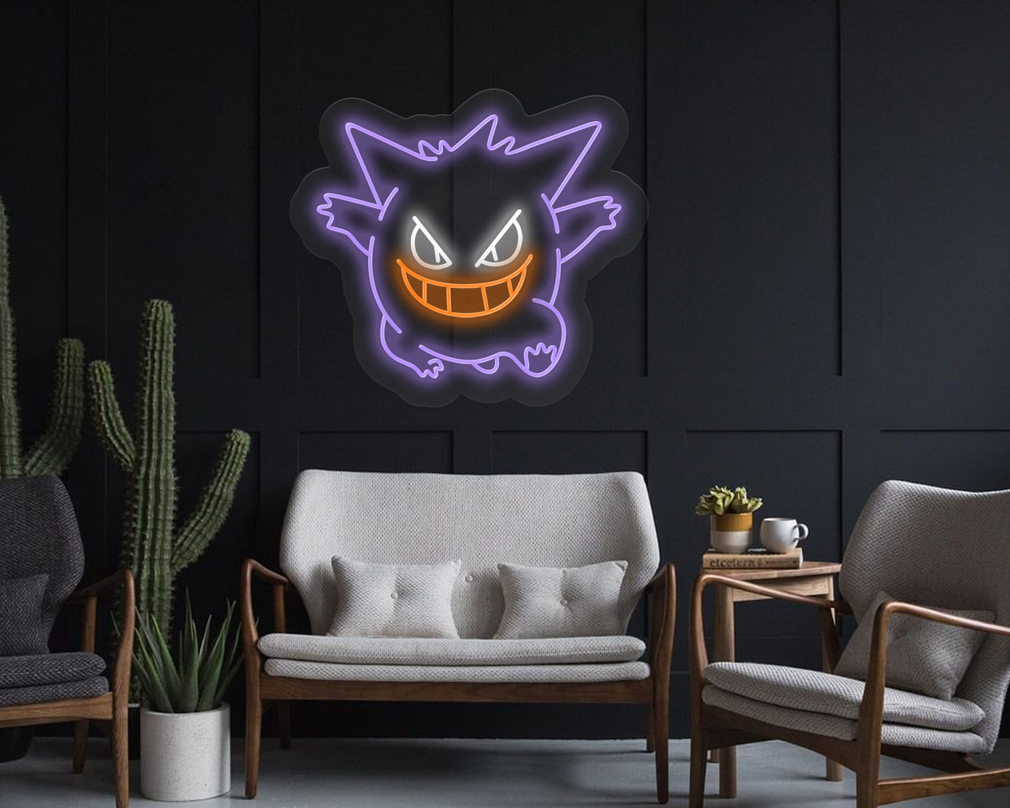 Ghost Monster Neon Sign