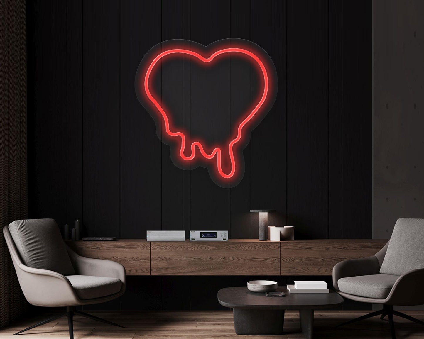 Melting Heart Neon Sign