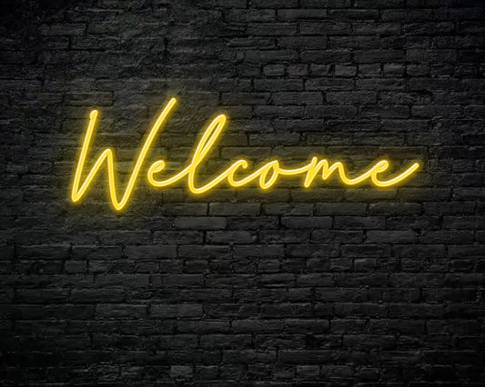 Welcome Neon Sign