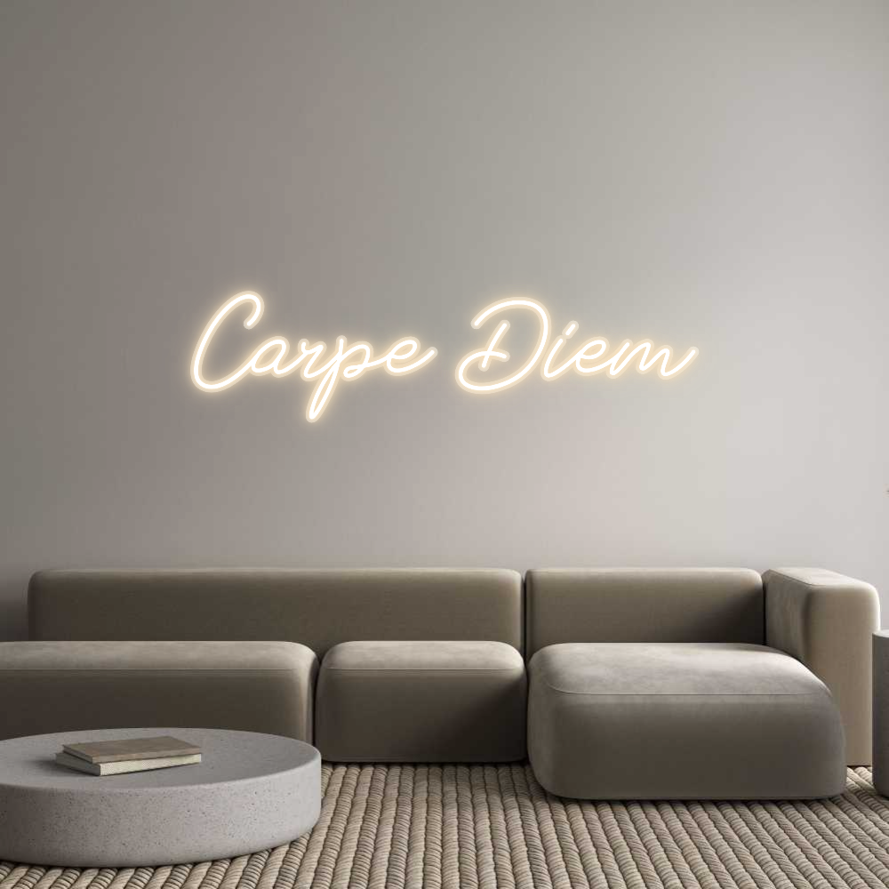 Custom Name Neon Sign Carpe Diem