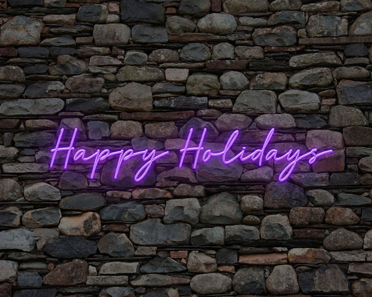 Happy Holidays Neon Sign