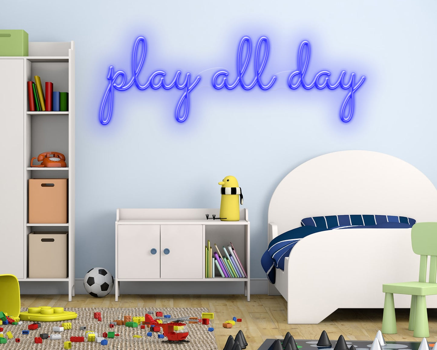 Play All Day Neon Sign