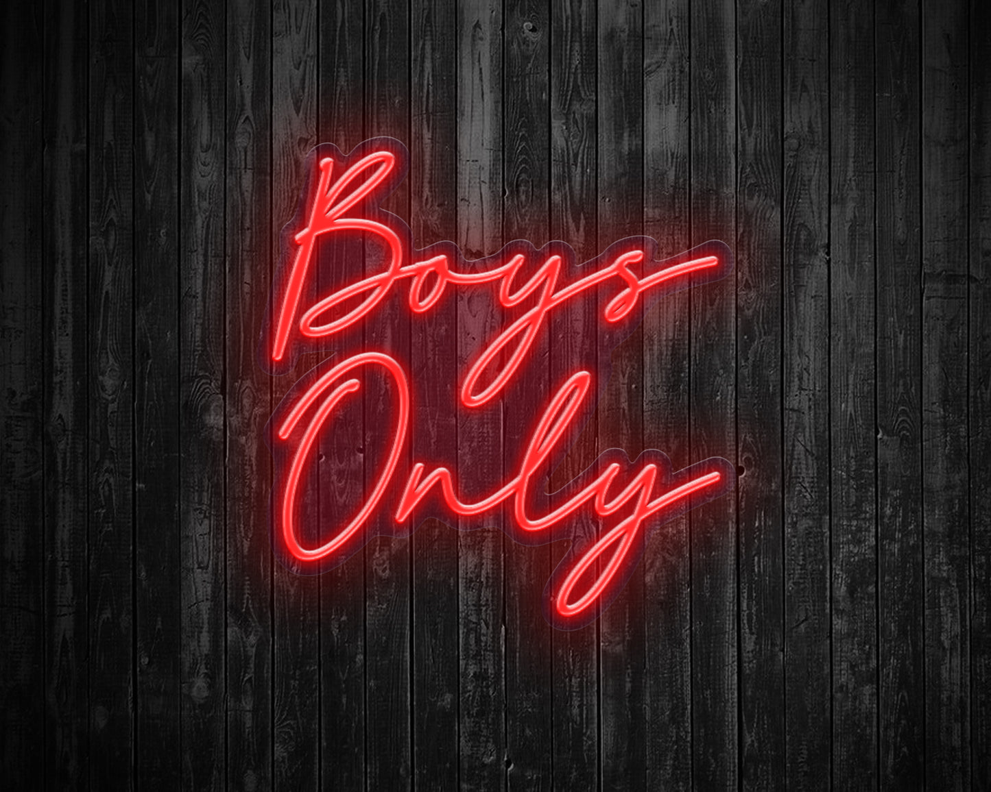 Boys Only Neon Sign