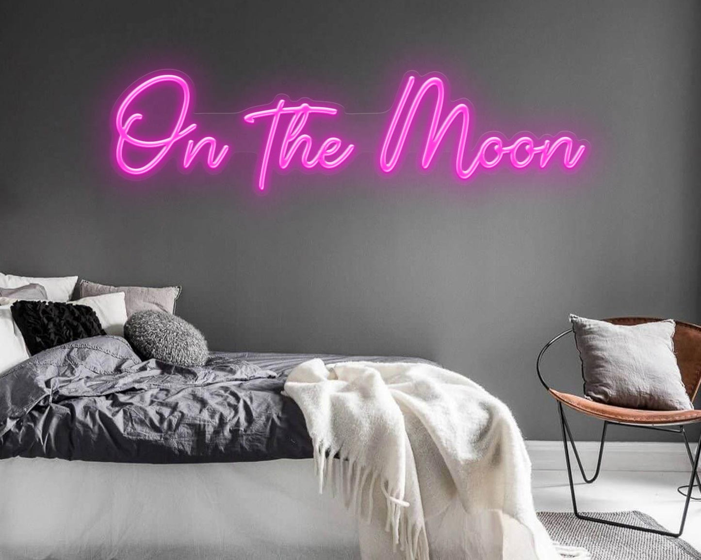 On the Moon Neon Sign