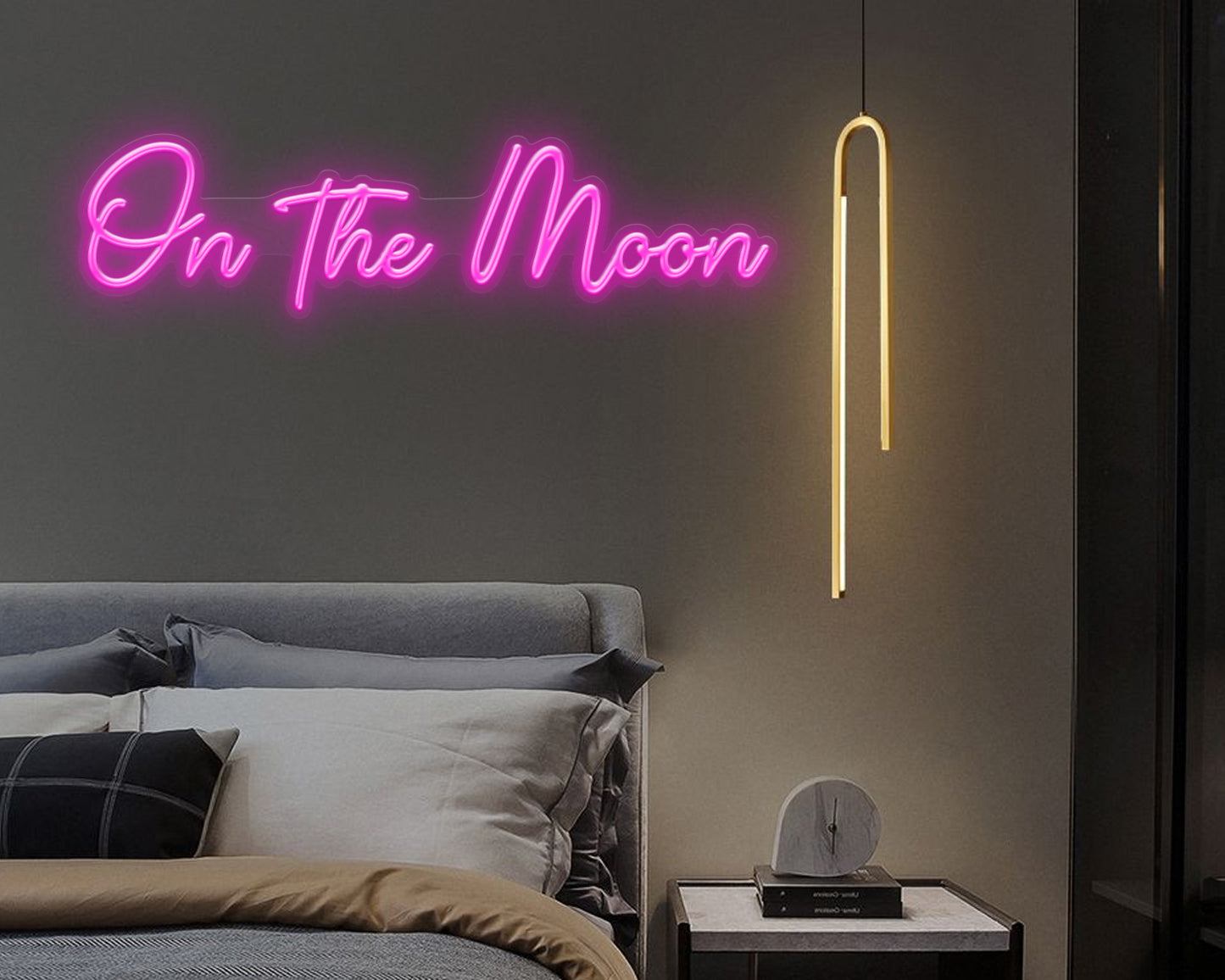 On the Moon Neon Sign