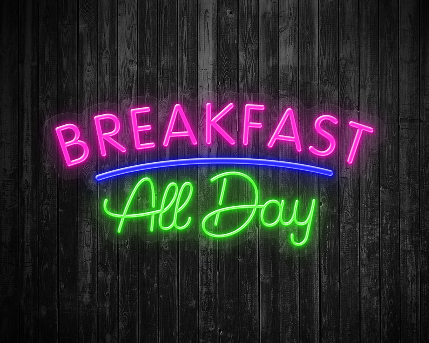 Breakfast All Day Neon Sign