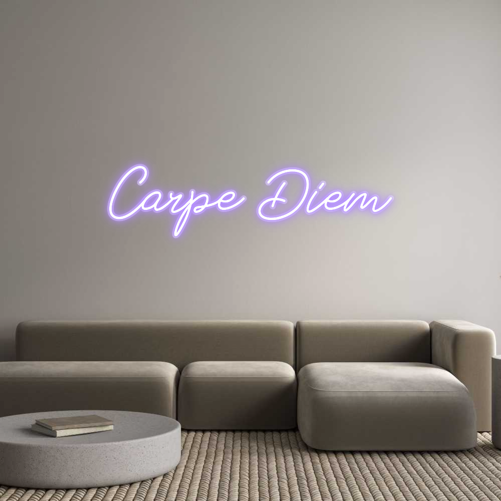 Custom Name Neon Sign Carpe Diem