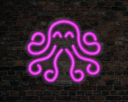 Octopus Neon Sign